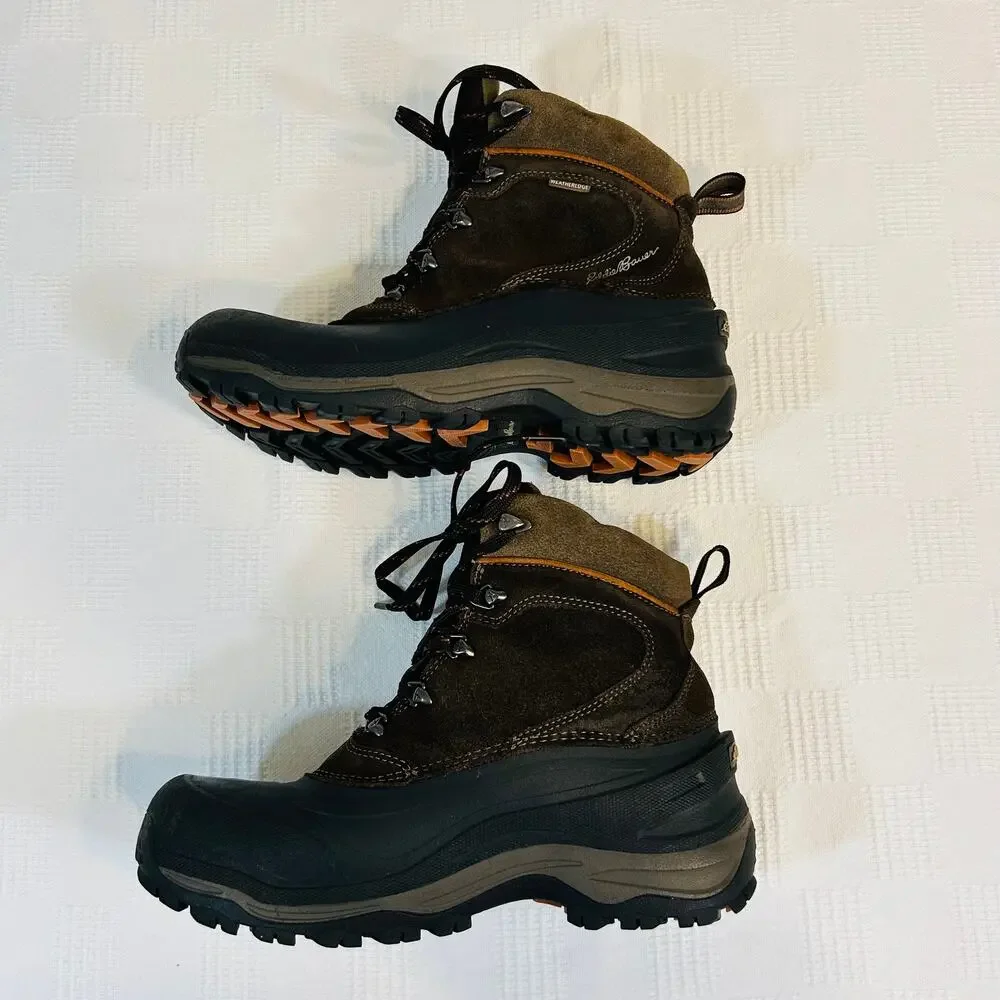 Eddie Bauer Mens 8,5 Boots Snowfoil Thermafill 200 Gram Insulation